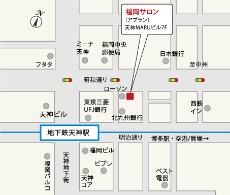 福岡サロン　アプラン地図