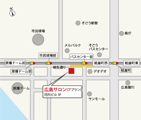 広島サロン　アプラン地図