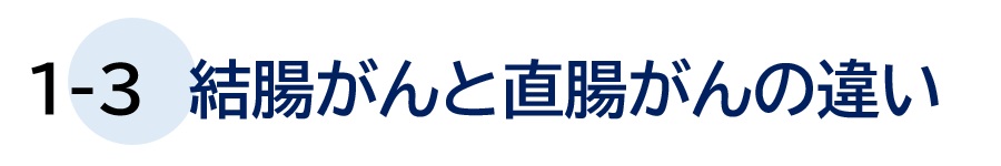 １－３ 結腸がんと直腸がんの違い