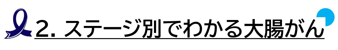 ２ ステージ別でわかる大腸がん