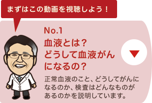 No.1 血液とは？どうして血液がんになるの？