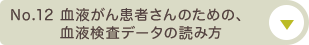 No.12 血液がん患者さんのための、血液検査データの読み方について