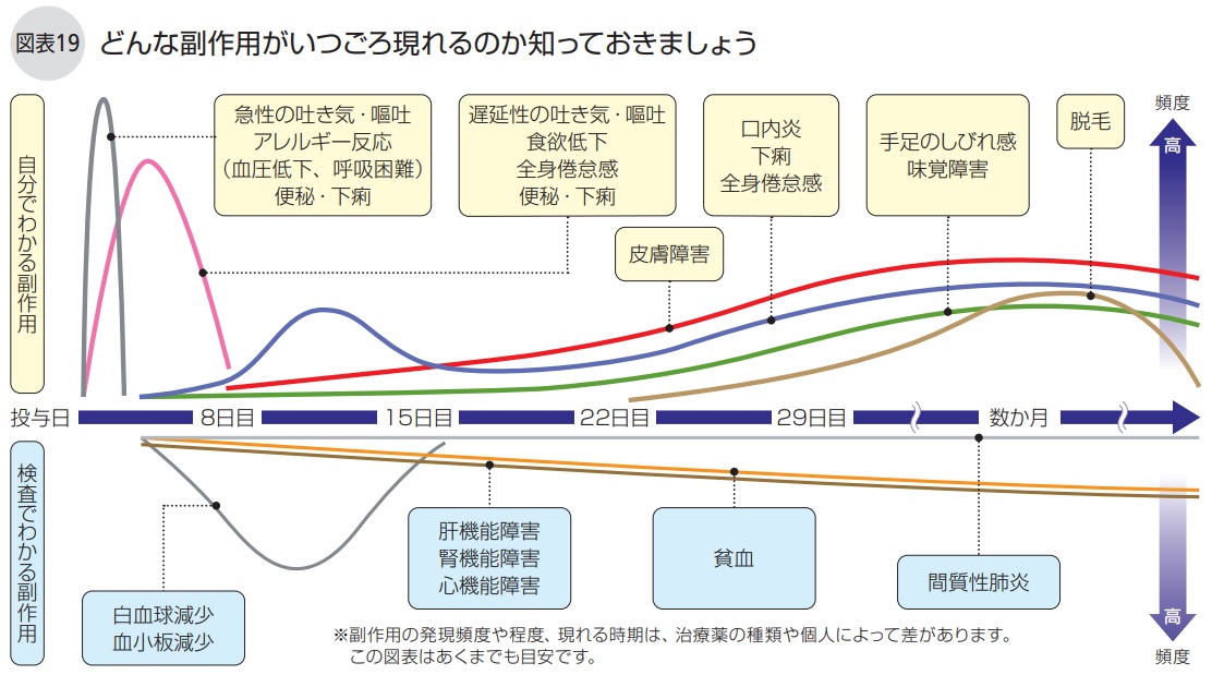 どんな副作用がいつごろ現れるのか知っておきましょう