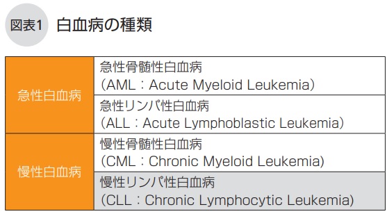 白血病の種類